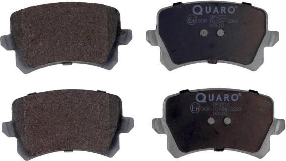 QUARO QP4222 - Fékbetétkészlet, tárcsafék www.parts5.com