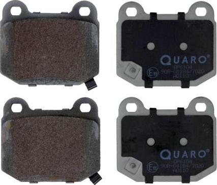 QUARO QP6104 - Σετ τακάκια, δισκόφρενα www.parts5.com