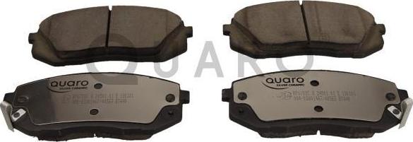 QUARO QP6702C - Sada brzdových platničiek kotúčovej brzdy www.parts5.com