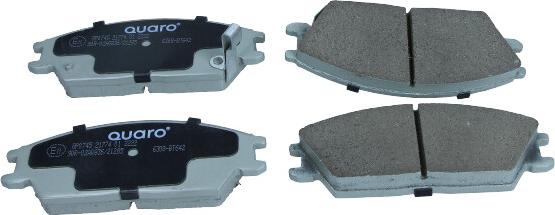 QUARO QP0745 - Brake Pad Set, disc brake www.parts5.com