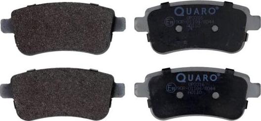 QUARO QP3316 - Fékbetétkészlet, tárcsafék www.parts5.com