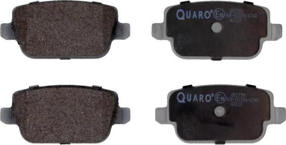 QUARO QP2719 - Fékbetétkészlet, tárcsafék www.parts5.com