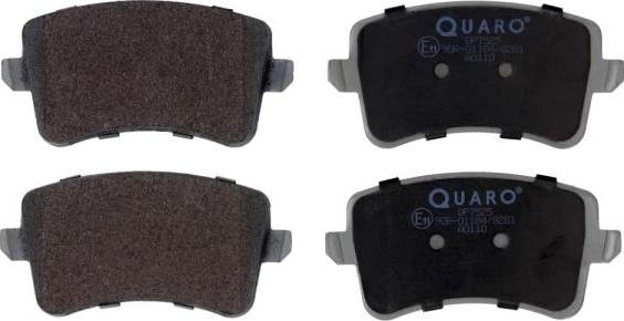 QUARO QP7525 - Sada brzdových destiček, kotoučová brzda www.parts5.com