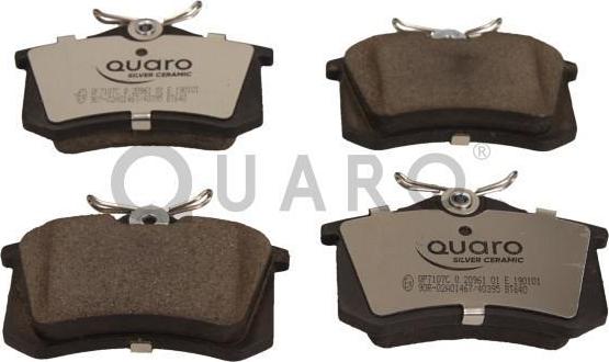 QUARO QP7107C - Brake Pad Set, disc brake www.parts5.com