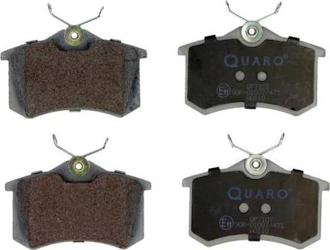 QUARO QP7107 - Kit de plaquettes de frein, frein à disque www.parts5.com