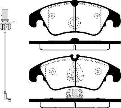 Valeo 302412 - Sada brzdových platničiek kotúčovej brzdy www.parts5.com