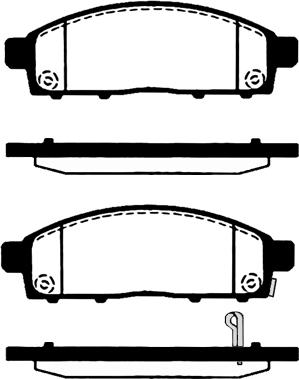 HITEC H 1532 - Тормозные колодки, дисковые, комплект www.parts5.com