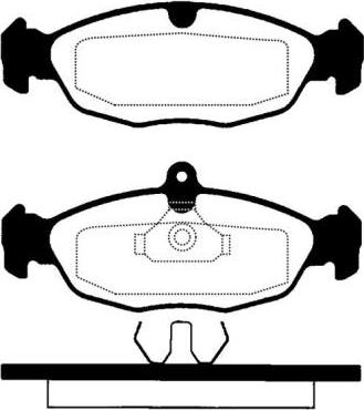 Holden 93 176 120 - Тормозные колодки, дисковые, комплект www.parts5.com