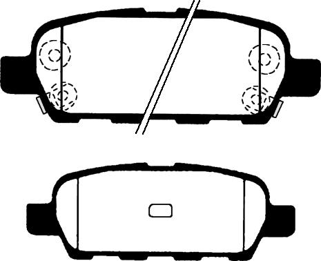 GMC 2387101 - Komplet kočnih obloga, disk kočnica www.parts5.com