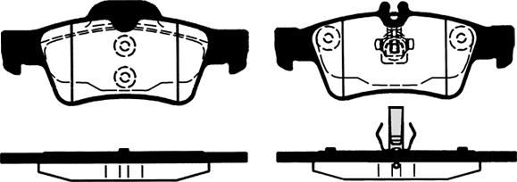 KRAFT AUTOMOTIVE 6011155 - Тормозные колодки, дисковые, комплект www.parts5.com