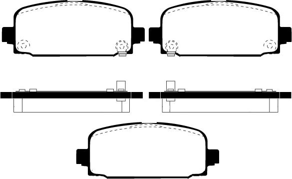 Jeep K2AMV4597AB - Brake Pad Set, disc brake www.parts5.com