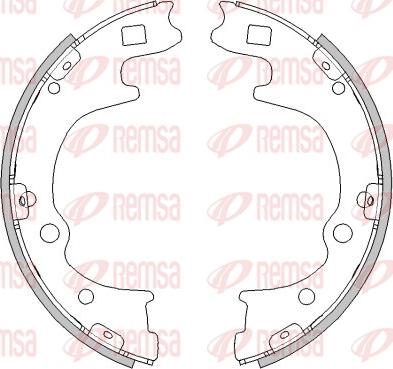 Remsa 4496.00 - Тормозные башмаки, барабанные www.parts5.com