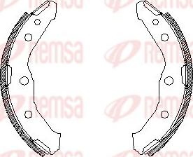 Remsa 4547.00 - Zapata de freno www.parts5.com