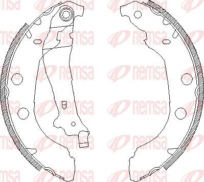 Remsa 4092.00 - Sabot frana www.parts5.com