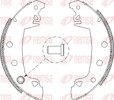 Remsa 4017.01 - Szczęka hamulcowa www.parts5.com