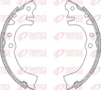 Remsa 4155.00 - Brake Shoe, Drum brakes www.parts5.com