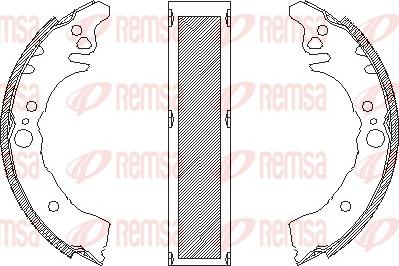 Remsa 4160.01 - Brake Shoe, Drum brakes www.parts5.com