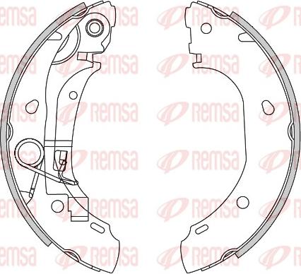 Remsa 4163.00 - Тормозные башмаки, барабанные www.parts5.com