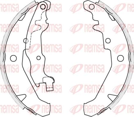 Remsa 4139.01 - Brake Shoe, Drum brakes www.parts5.com