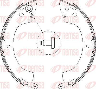 Remsa 4122.00 - Szczęka hamulcowa www.parts5.com