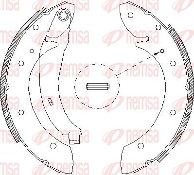 Remsa 4396.02 - Brake Shoe, Drum brakes parts5.com