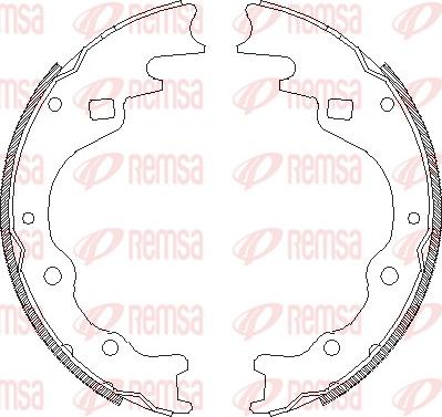 Remsa 4365.00 - Zapata de freno www.parts5.com