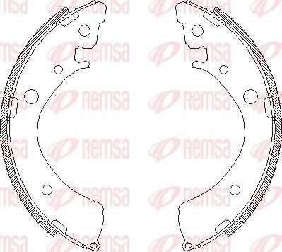 Remsa 4367.00 - Sabot frana www.parts5.com