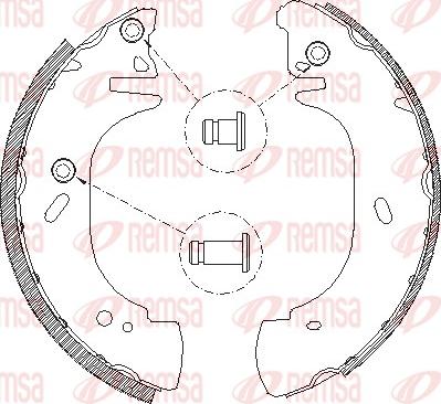 Remsa 4306.01 - Brake Shoe, Drum brakes parts5.com