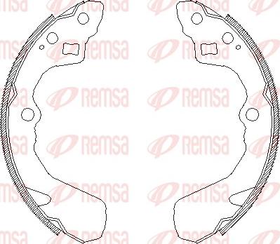 Remsa 4386.00 - Sabot frana www.parts5.com