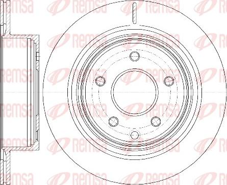 Remsa 6998.10 - Brake Disc parts5.com