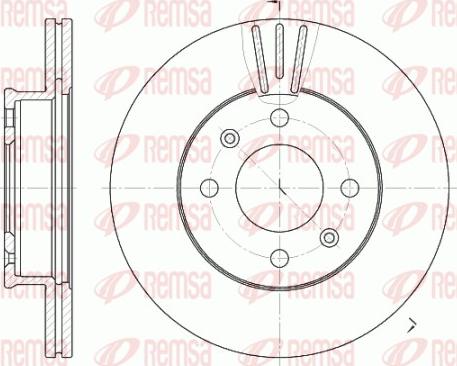 Remsa 6958.10 - Brake Disc www.parts5.com