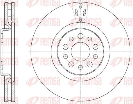 Remsa 6980.10 - Disc frana www.parts5.com