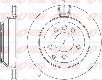 Remsa 6971.10 - Disc frana www.parts5.com