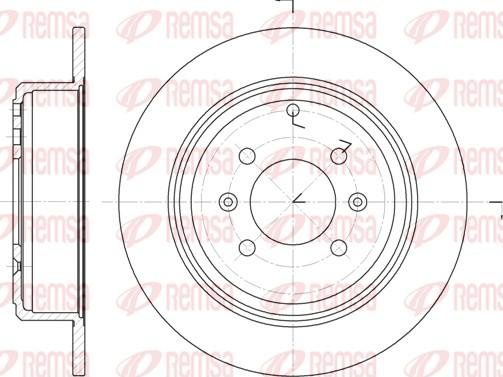 Remsa 6498.00 - Disque de frein www.parts5.com