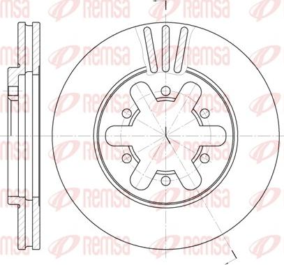 Remsa 6450.10 - Disc frana parts5.com