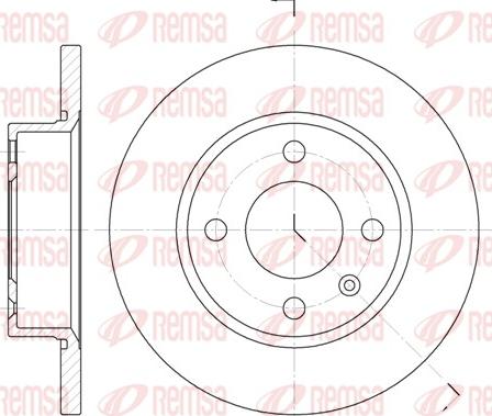 Remsa 6425.00 - Jarrulevy www.parts5.com