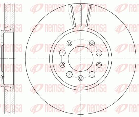 Remsa 6544.10 - Brzdový kotouč www.parts5.com