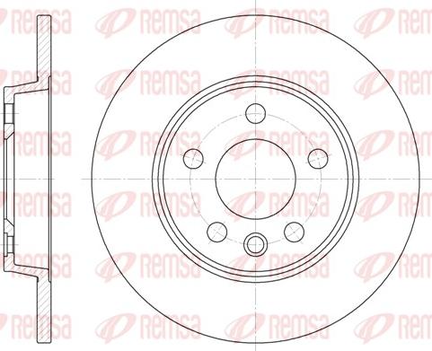 Remsa 6558.00 - Brzdový kotouč www.parts5.com