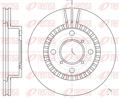 Remsa 6553.10 - Brake Disc www.parts5.com