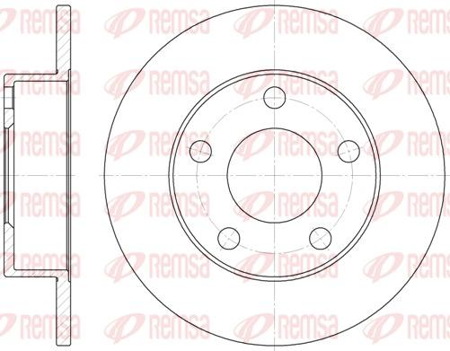 Remsa 6513.00 - Tarcza hamulcowa www.parts5.com