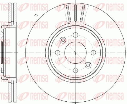 Remsa 6583.10 - Kočni disk www.parts5.com