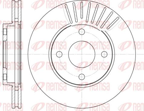 Remsa 6575.10 - Тормозной диск www.parts5.com