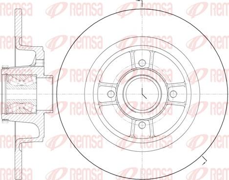 Remsa 6698.20 - Тормозной диск www.parts5.com