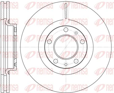 Remsa 6693.10 - Brzdový kotúč www.parts5.com