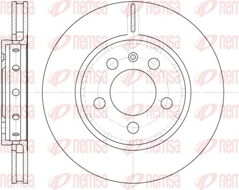 Remsa 6646.10 - Disque de frein www.parts5.com