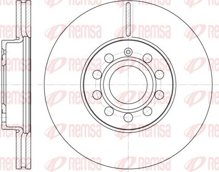 Remsa 6648.10 - Brzdový kotouč www.parts5.com