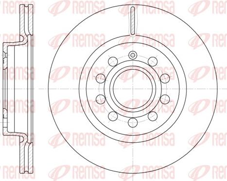 Remsa 6647.10 - Тормозной диск www.parts5.com