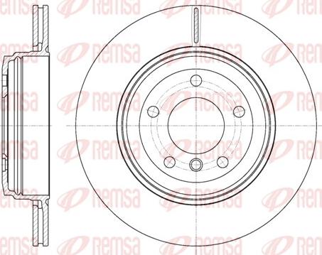 Remsa 6654.10 - Brake Disc www.parts5.com