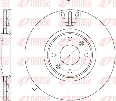 Remsa 6657.10 - Brake Disc www.parts5.com