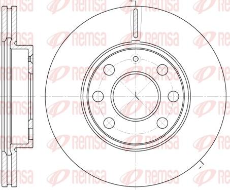 Remsa 6665.10 - Kočioni disk www.parts5.com